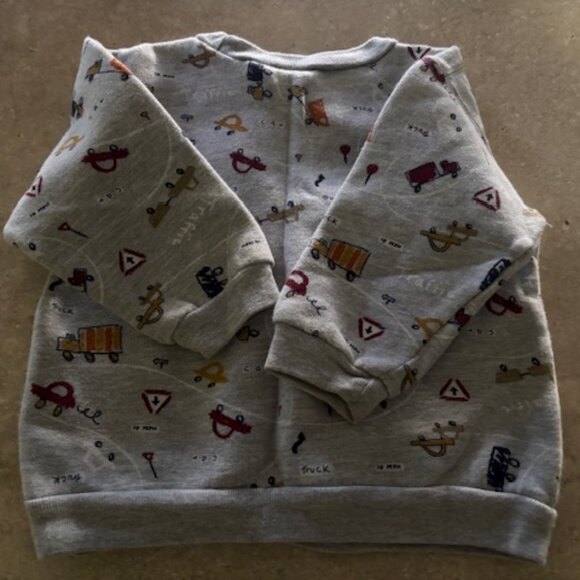 Boys Baby 24 months grey sweat shirt - Picture 5 of 8